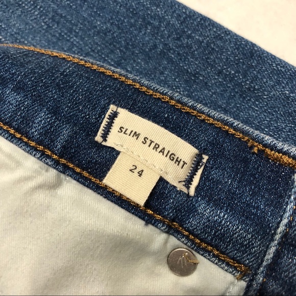 NWT Madewell Slim Straight Jeans 0504 - Picture 8 of 11